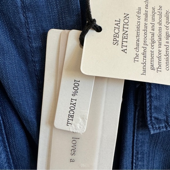 NWT A Loves A 100% Lyocell Chambray Dress, Size XS - Picture 6 of 7